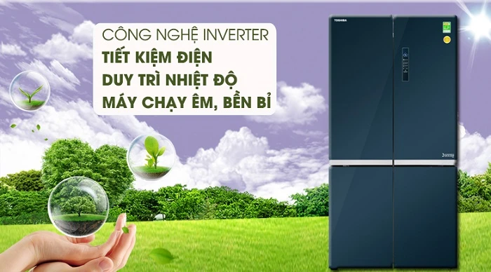 Tủ Lạnh Toshiba Multi Door 622 Lít Inverter GR-RF690WE-PGV